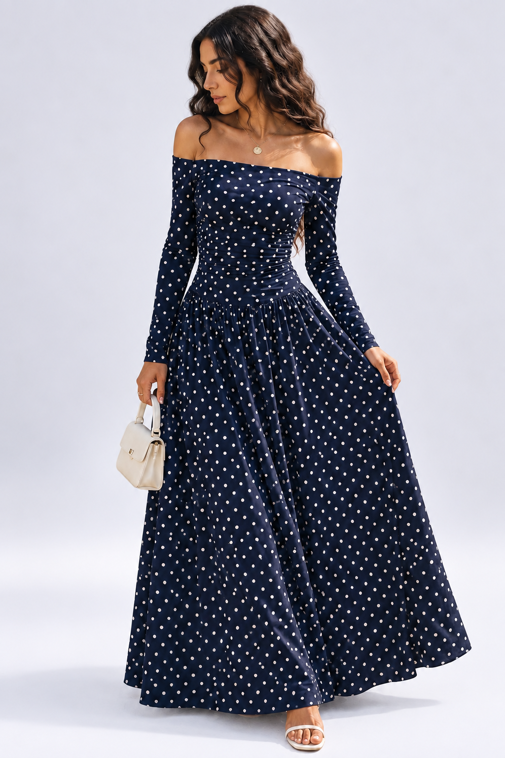 Off-the-Shoulder Maxi Dress