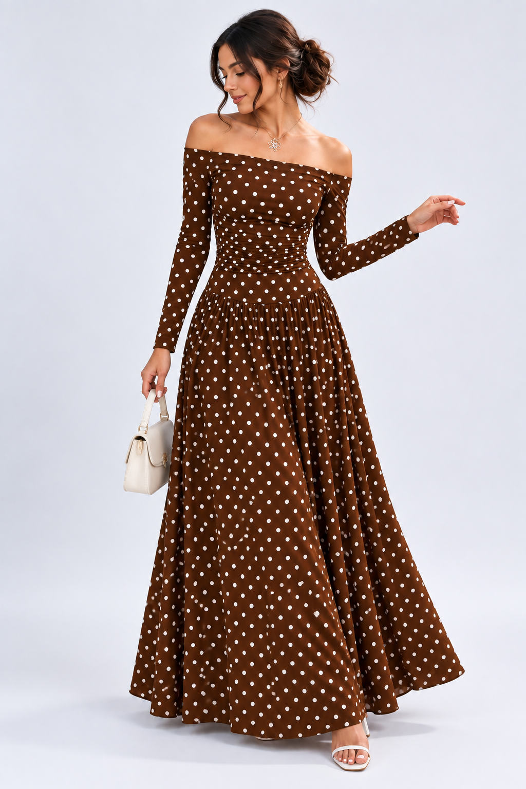 Off-the-Shoulder Maxi Dress