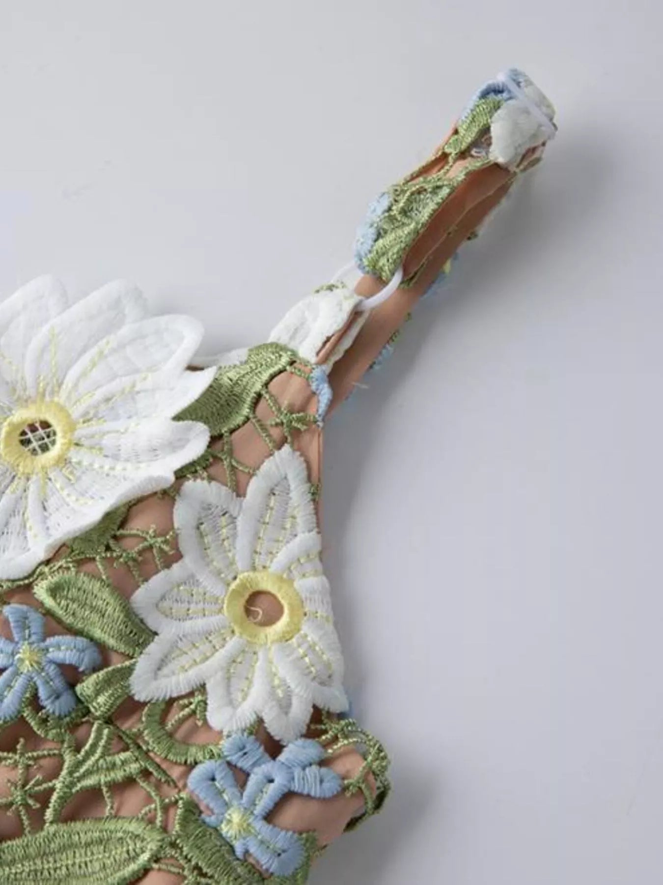 Stylish Floral Embroidered Maxi Dress - FELLAURA