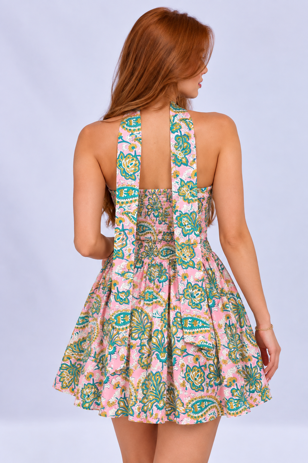 Printed Tube Mini Dress
