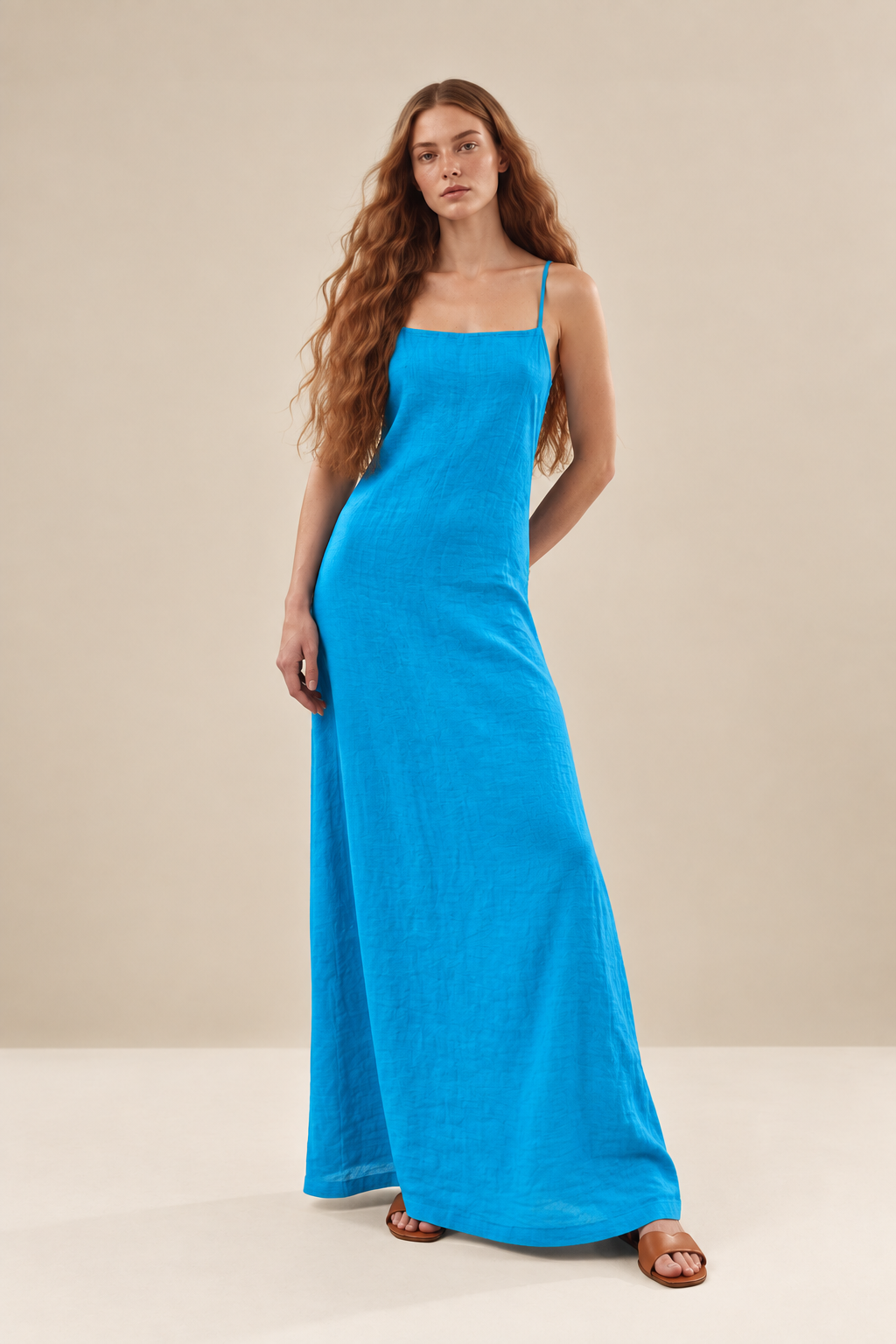 Elegant Sleeveless Casual Maxi Dress - FELLAURA