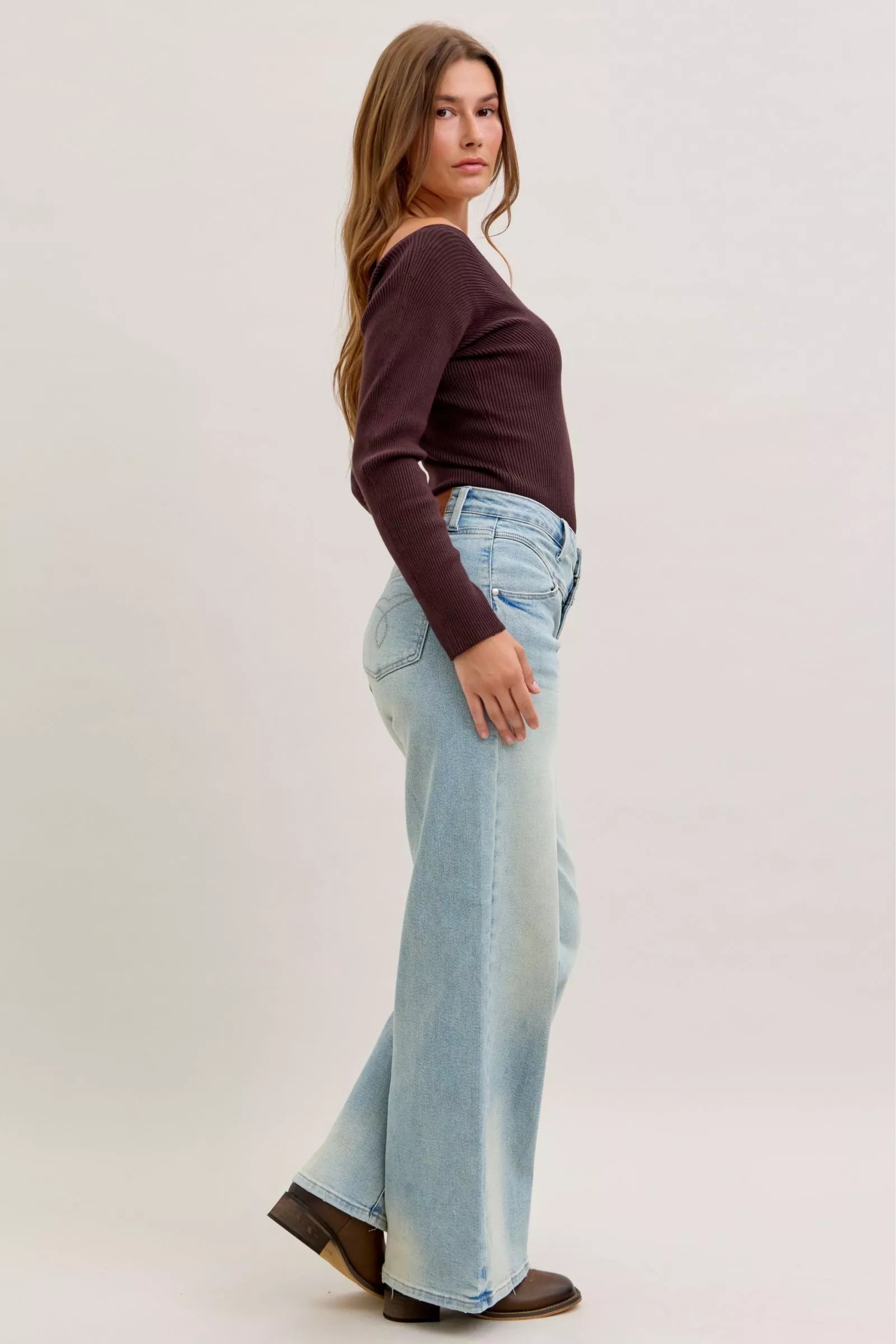 Judy Blue High Waist Column Straight Jeans - FELLAURA