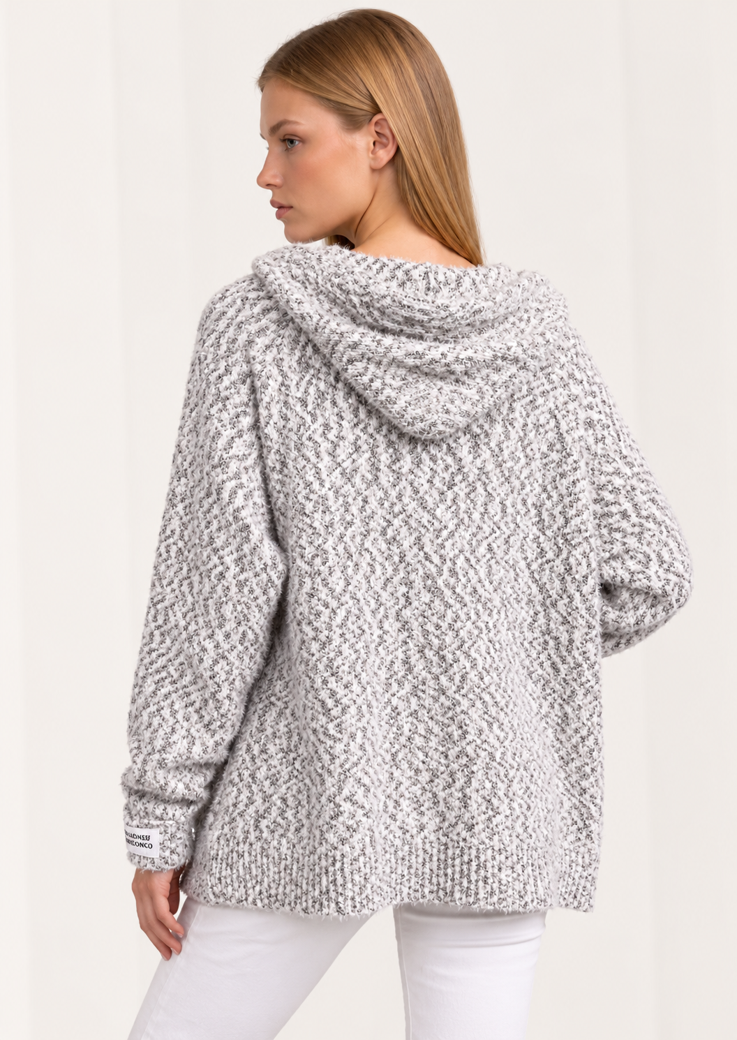 Zip-Up Drawstring Hooded Sweater - FELLAURA