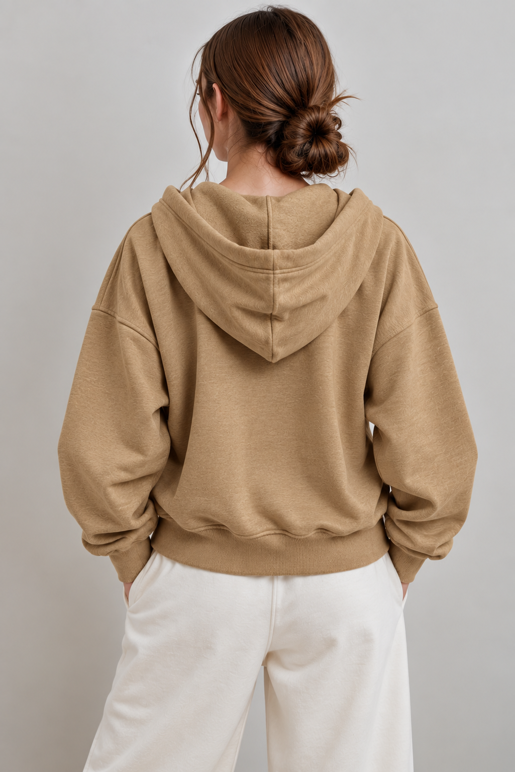 Comfortable Dropped Shoulder Slit Hoodie - FELLAURA