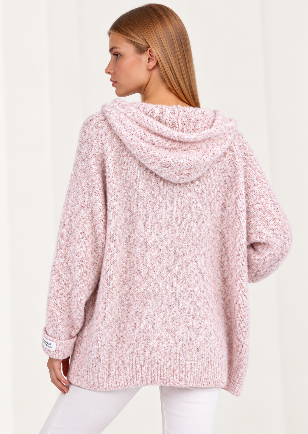 Zip-Up Drawstring Hooded Sweater - FELLAURA