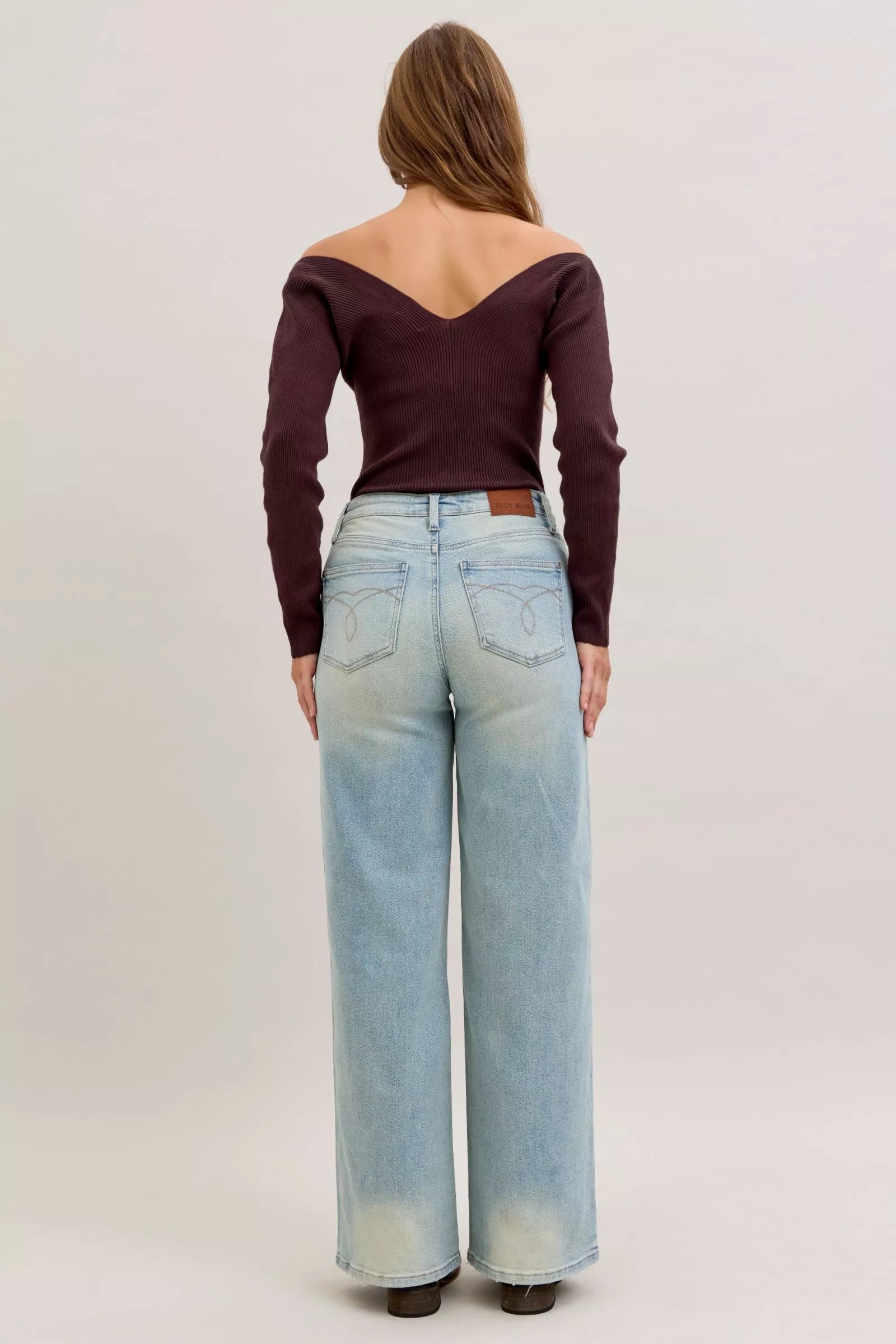 Judy Blue High Waist Column Straight Jeans - FELLAURA