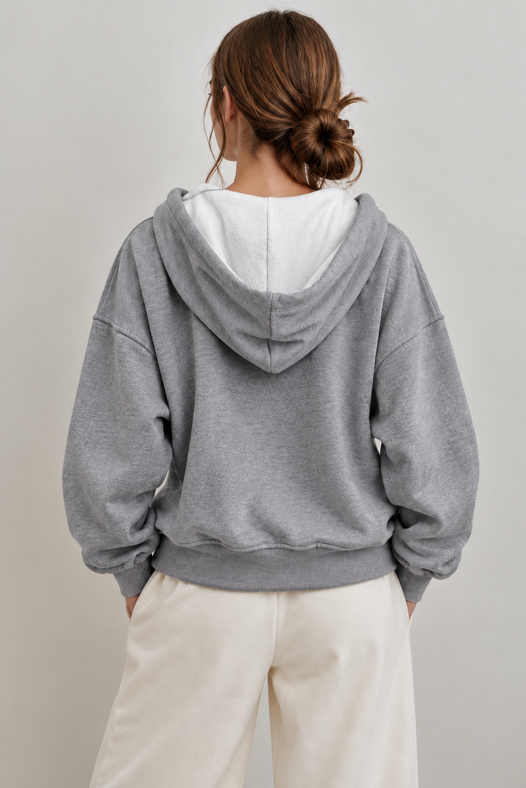 Comfortable Dropped Shoulder Slit Hoodie - FELLAURA