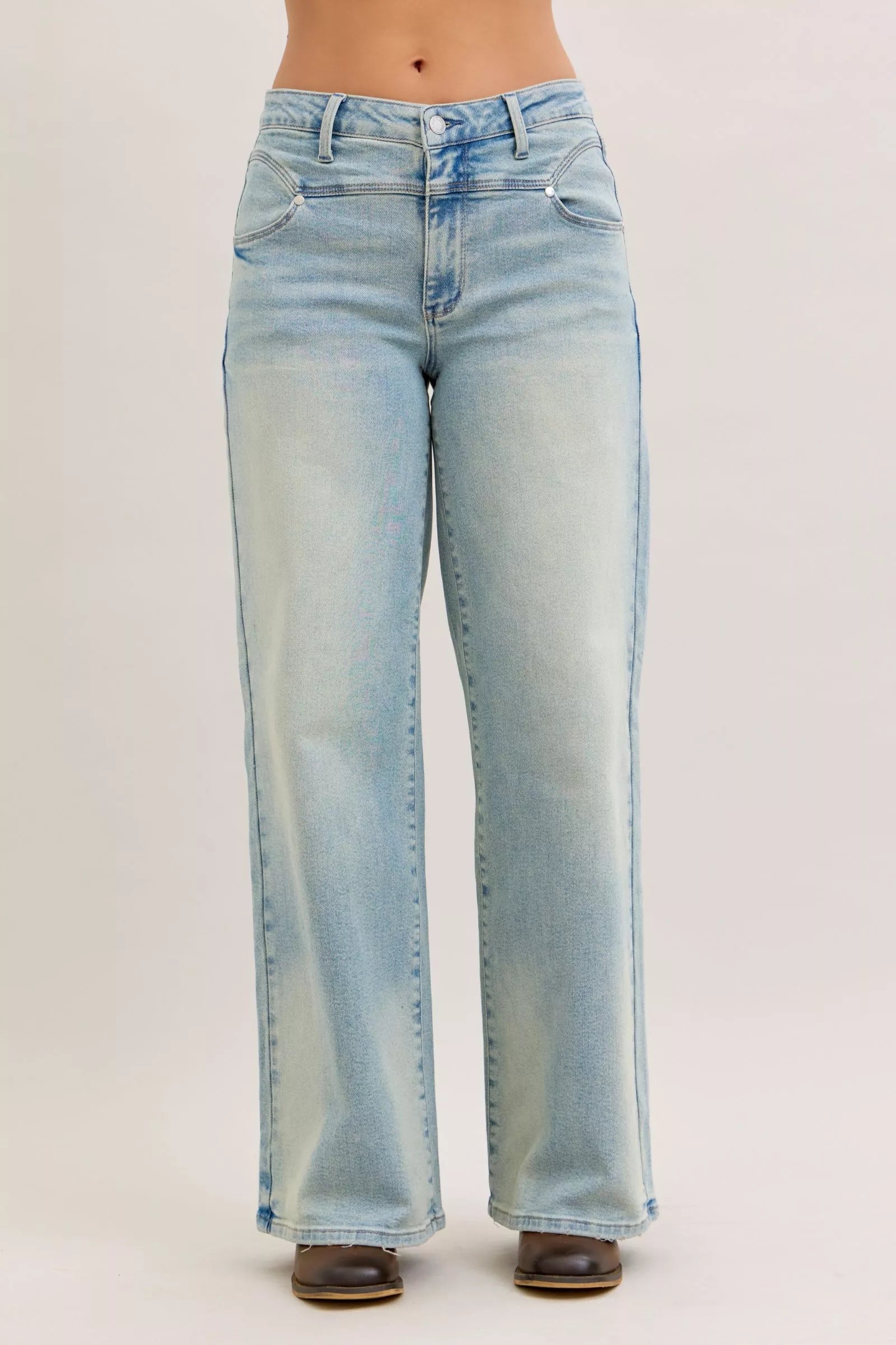 Judy Blue High Waist Column Straight Jeans - FELLAURA