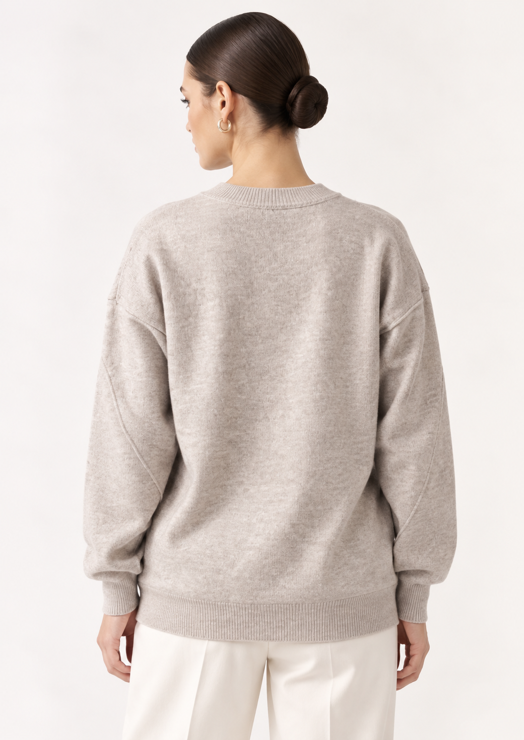 Sequined Embellished Round Neck Sweater