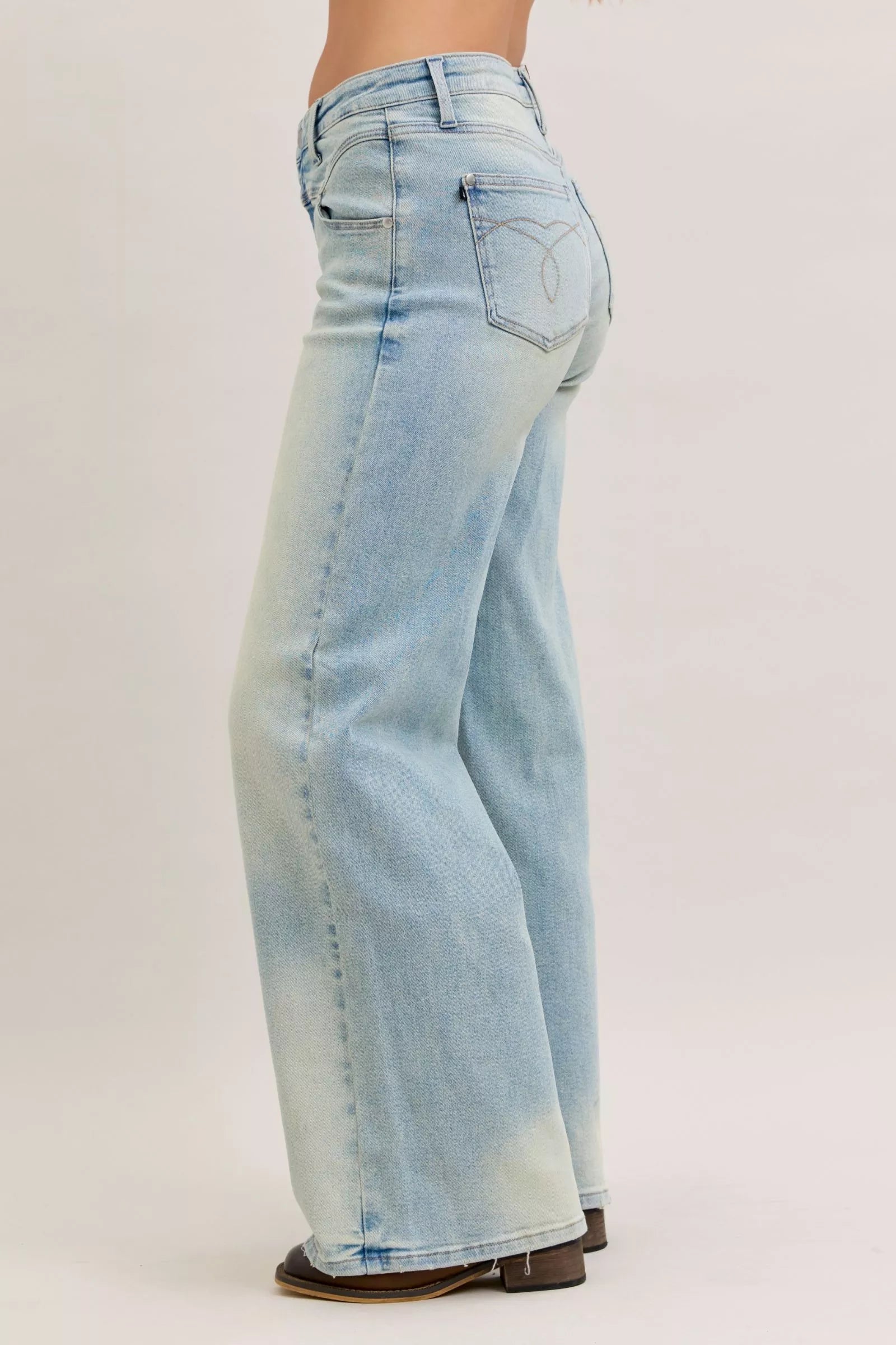 Judy Blue High Waist Column Straight Jeans - FELLAURA