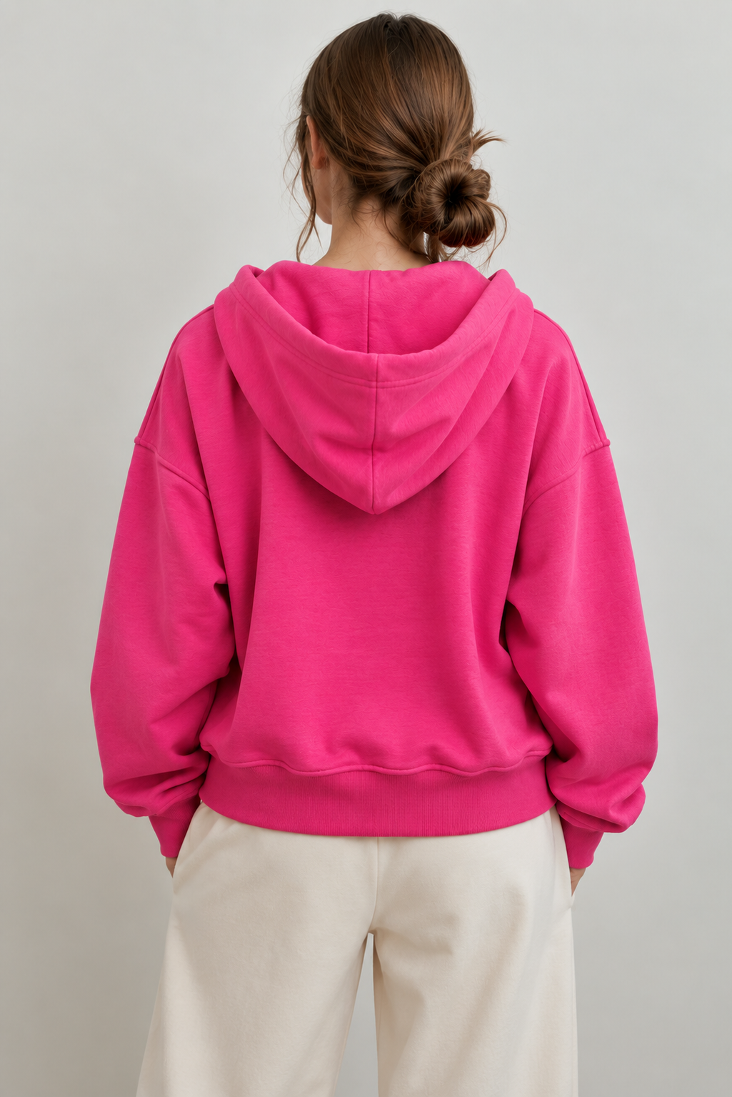 Comfortable Dropped Shoulder Slit Hoodie - FELLAURA