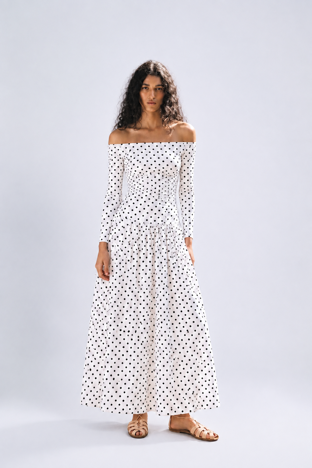 Off-the-Shoulder Maxi Dress