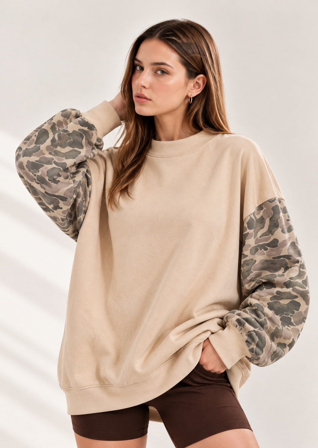 Camouflage Long Sleeve Sweatshirt