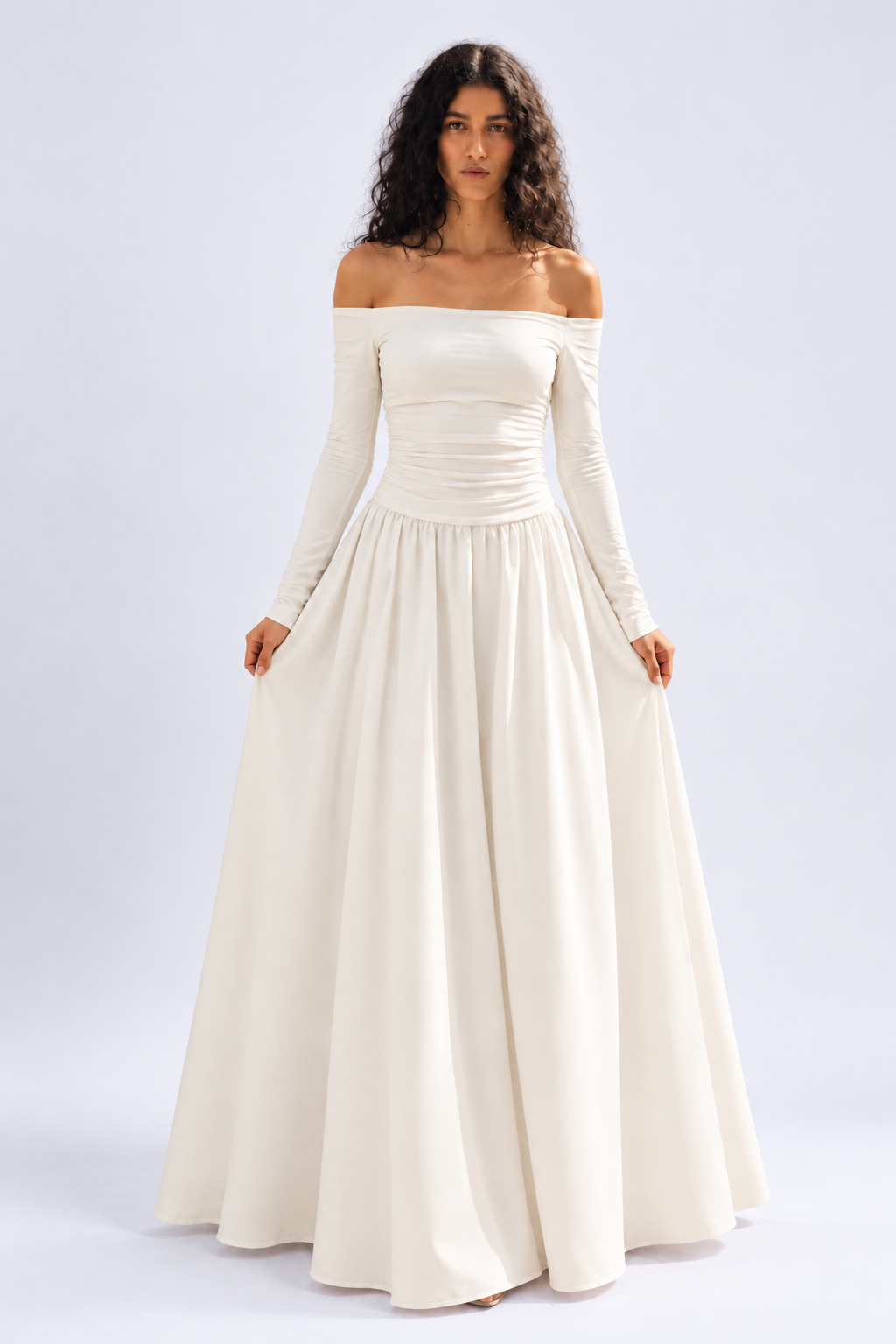 Off-the-Shoulder Maxi Dress