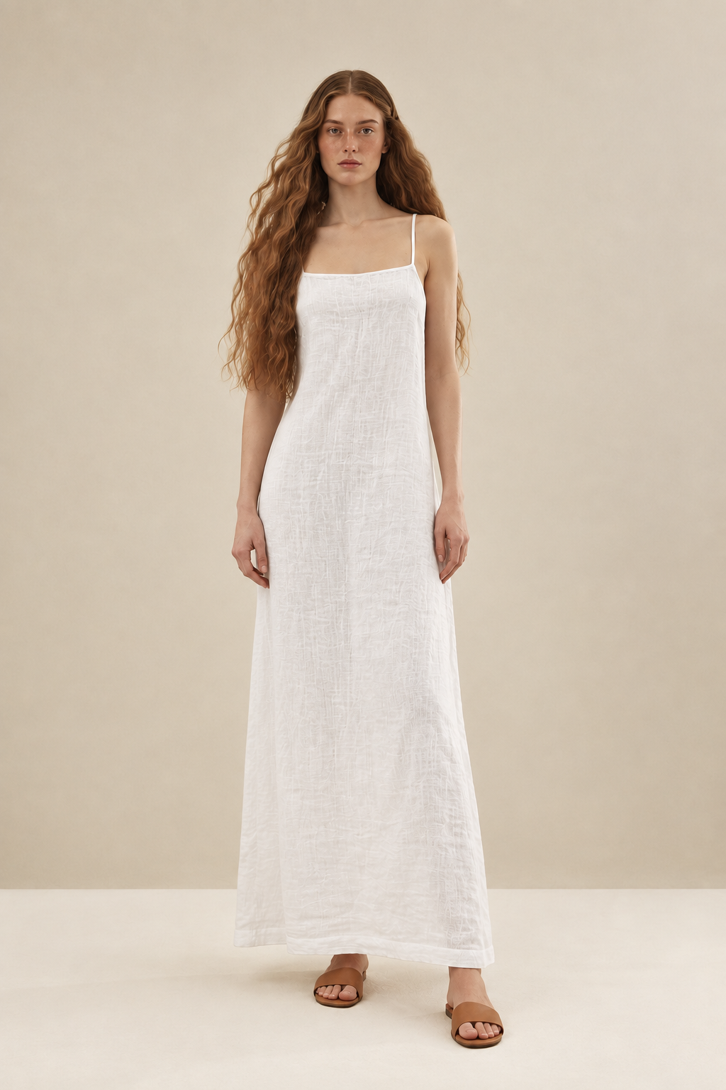 Elegant Sleeveless Casual Maxi Dress - FELLAURA