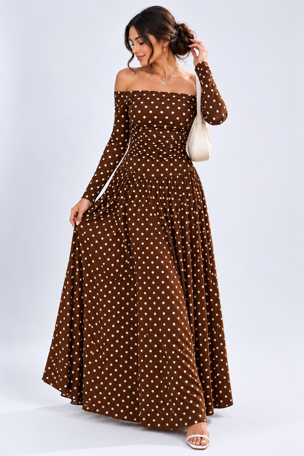 Off-the-Shoulder Maxi Dress