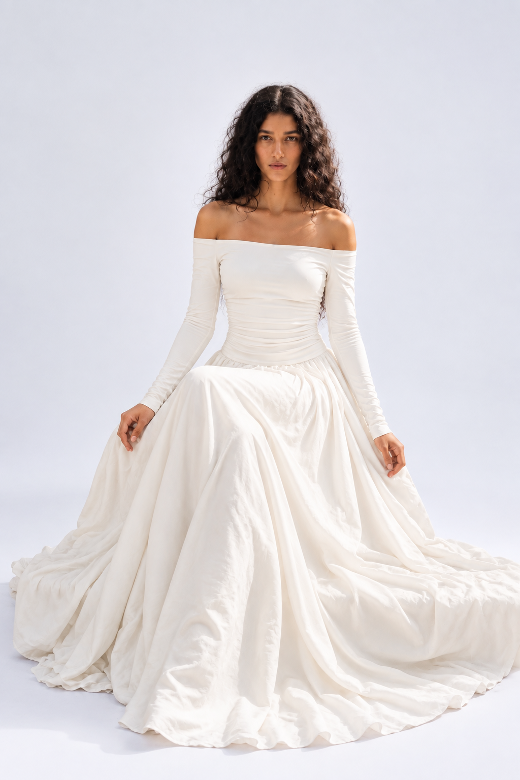 Off-the-Shoulder Maxi Dress