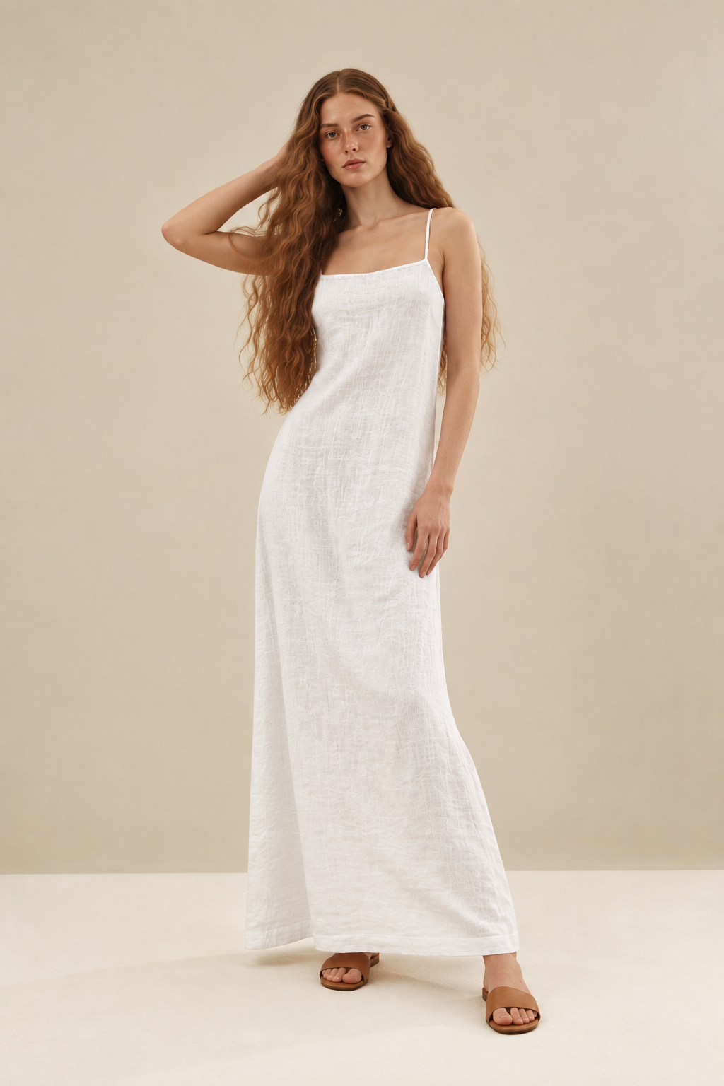 Elegant Sleeveless Casual Maxi Dress - FELLAURA