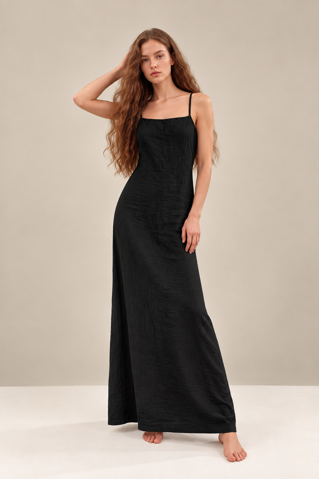 Elegant Sleeveless Casual Maxi Dress - FELLAURA