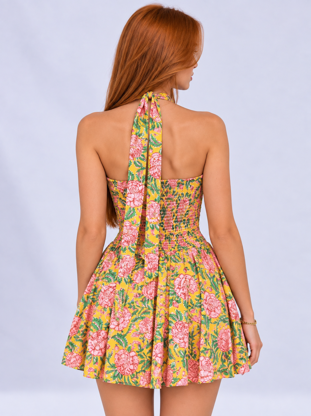 Printed Tube Mini Dress