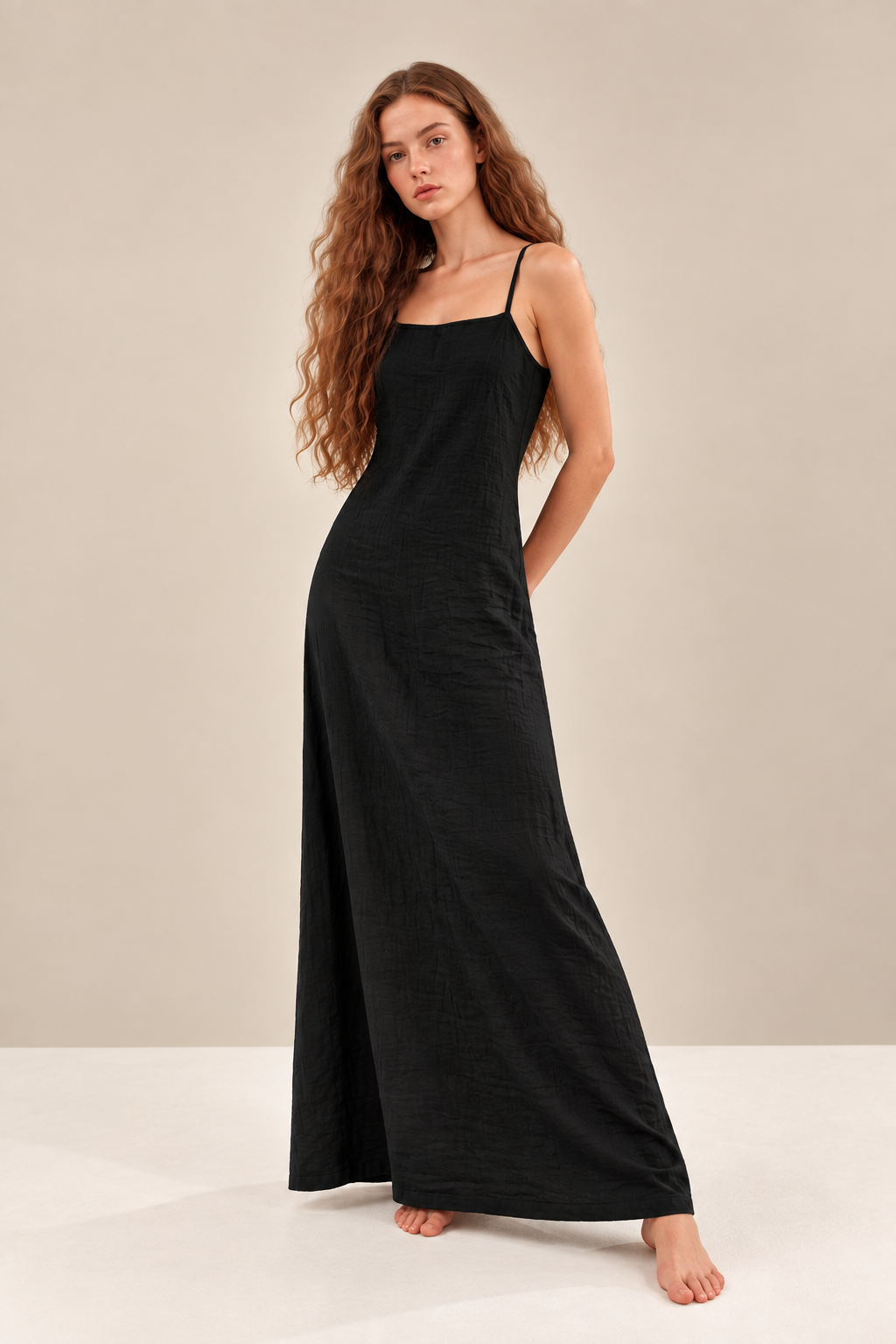 Elegant Sleeveless Casual Maxi Dress - FELLAURA