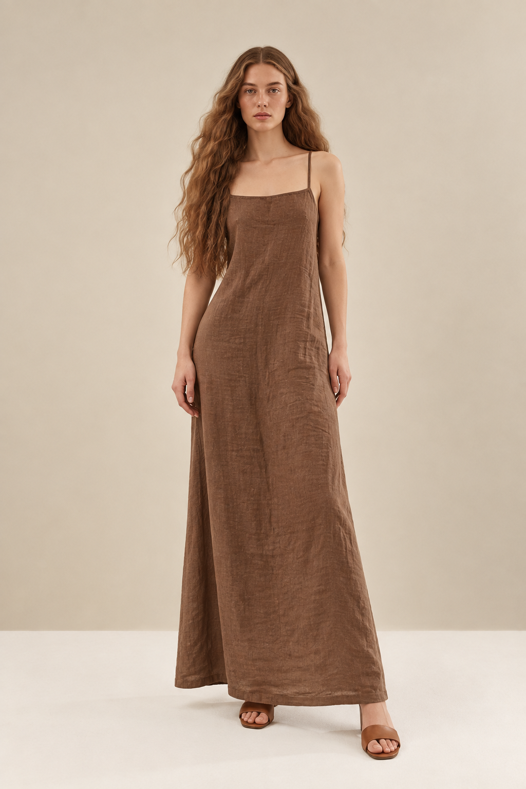 Elegant Sleeveless Casual Maxi Dress - FELLAURA