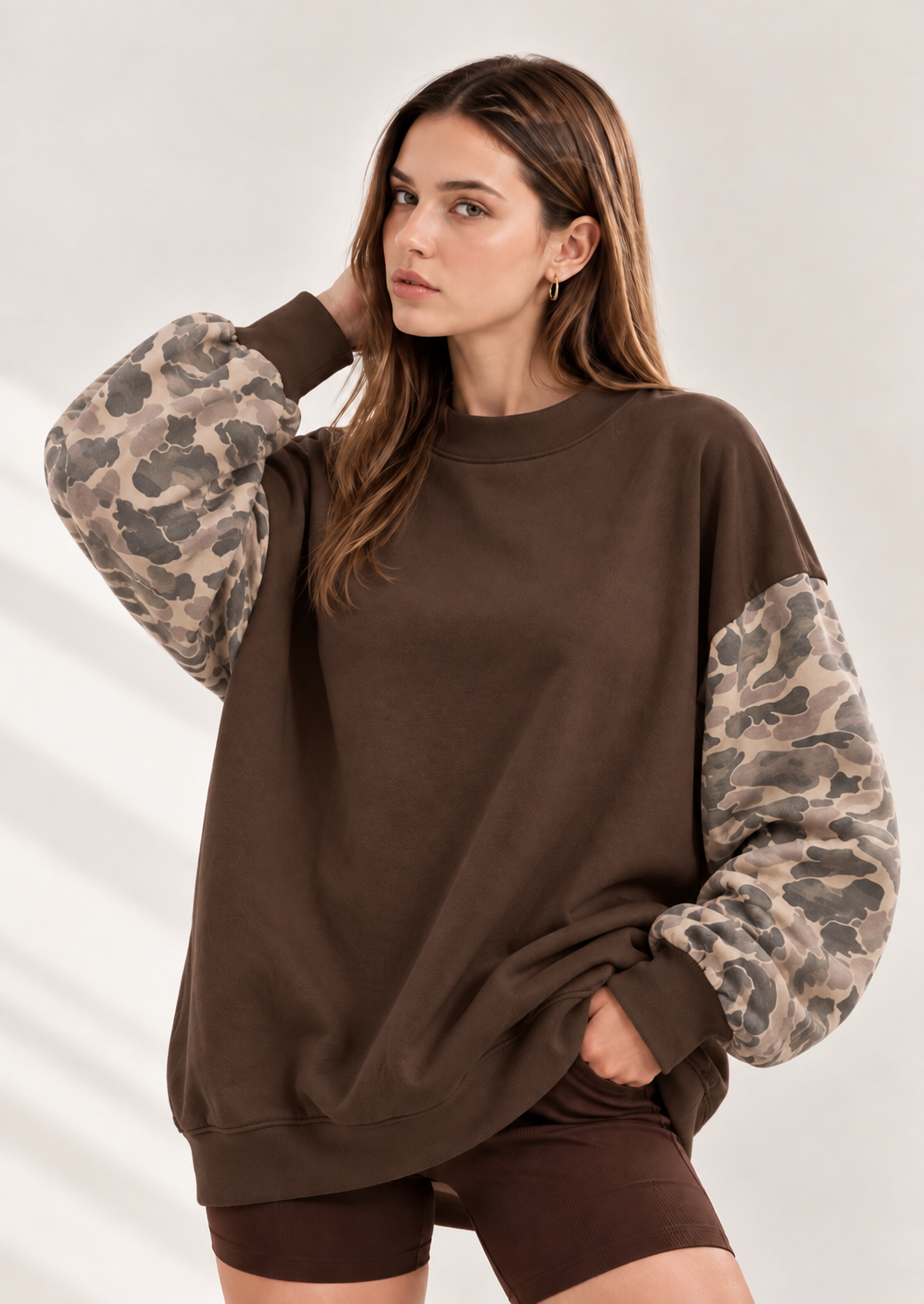 Camouflage Long Sleeve Sweatshirt