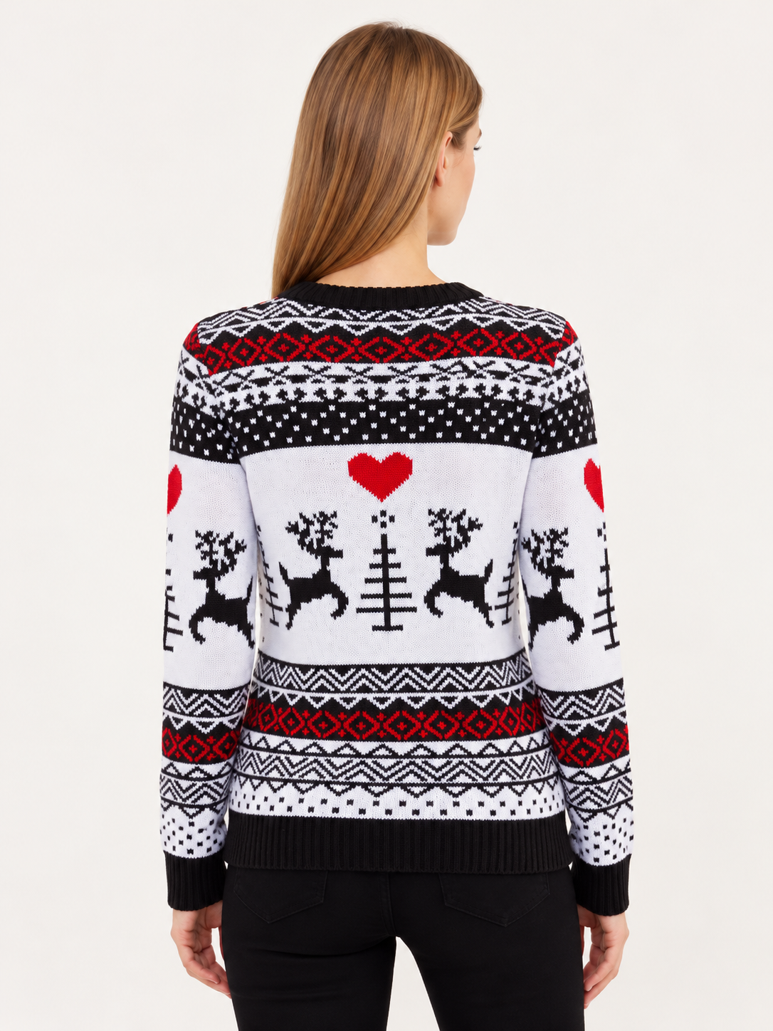 Christmas Round Neck Long Sleeve Sweater