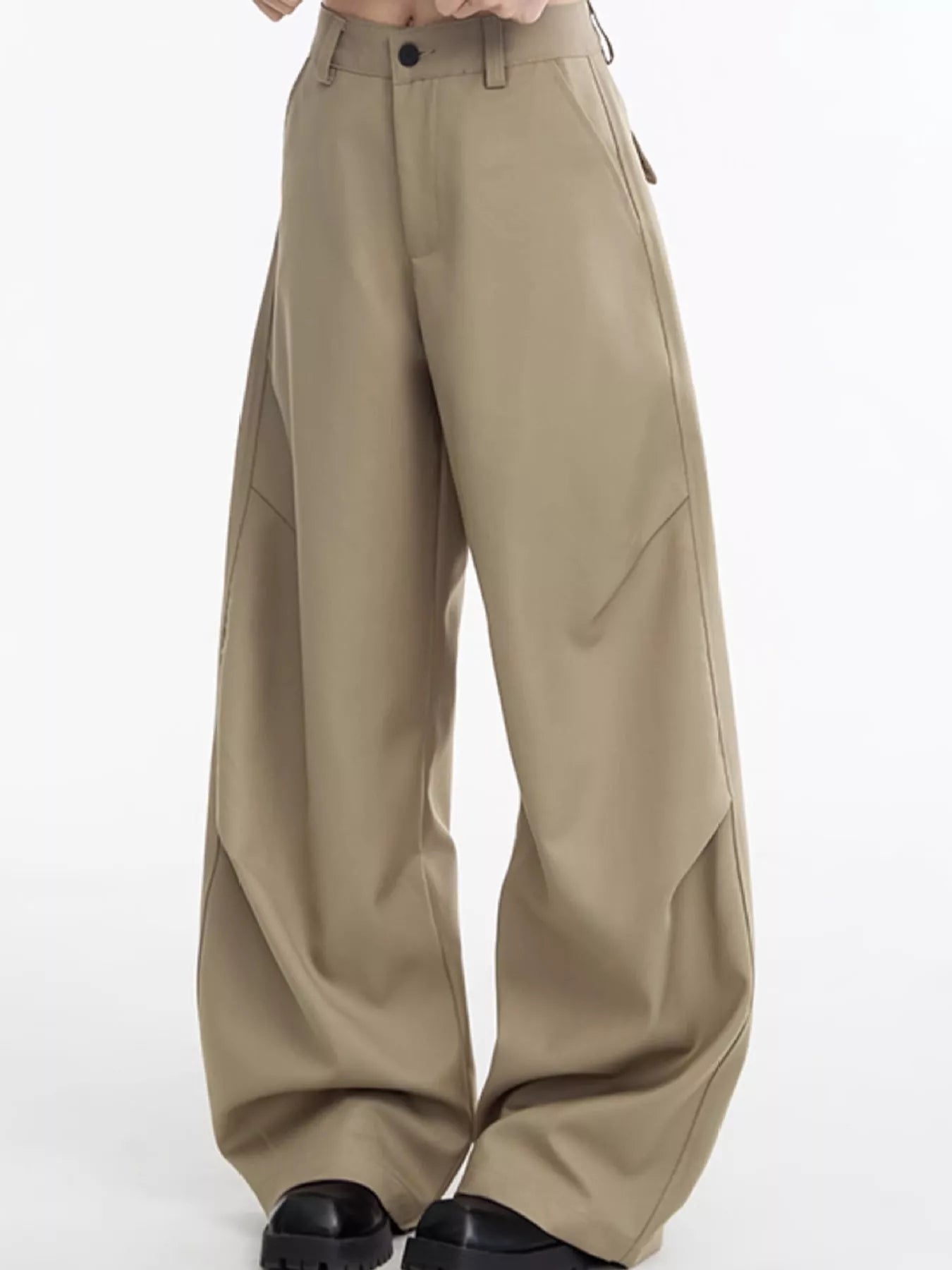 High Waist Wide-Leg Cargo Pants - FELLAURA