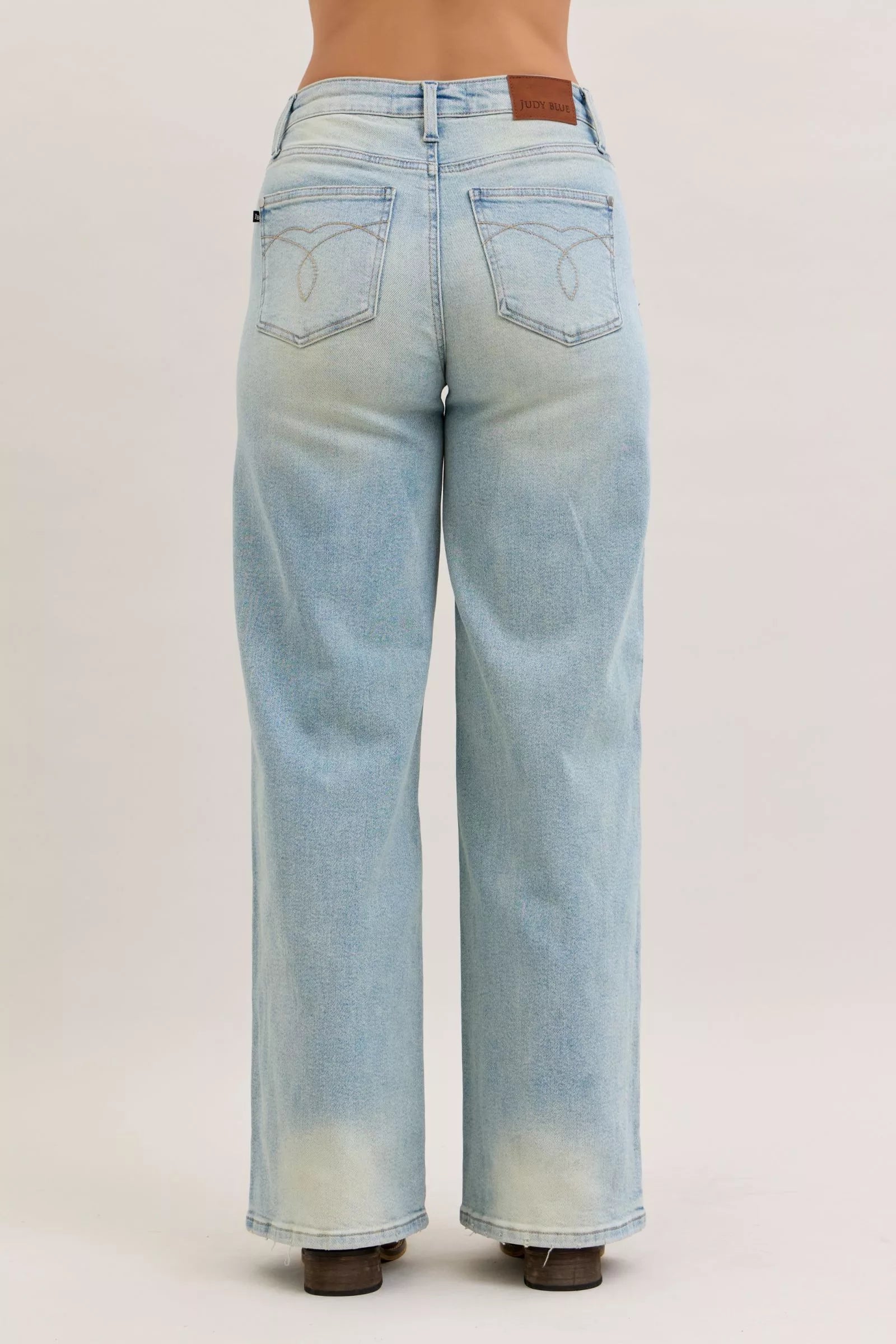 Judy Blue High Waist Column Straight Jeans - FELLAURA